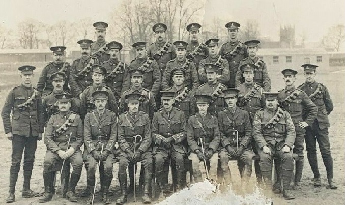 Officers & NCOs 293 SB 1917 before France embarkation
